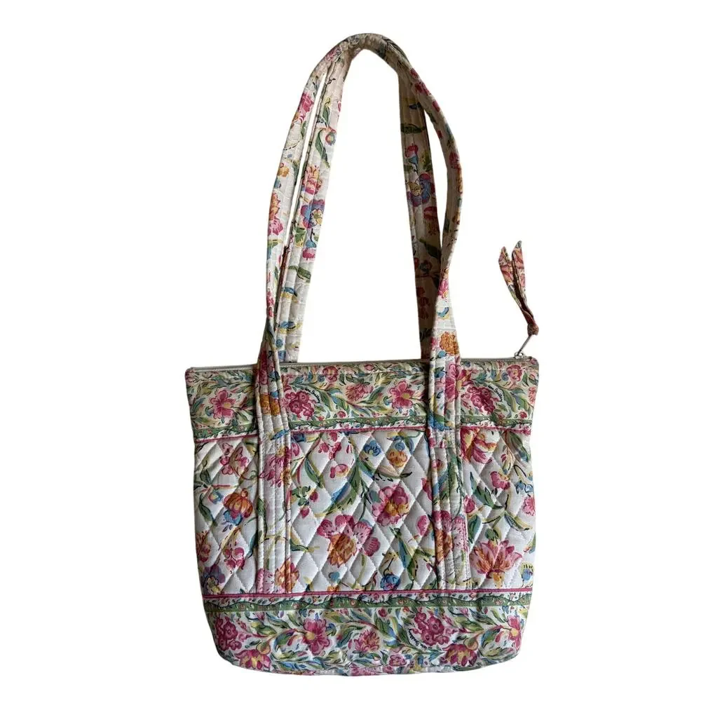 Vera Bradley Vintage Floral Pattern Tote Bag (Perennials)